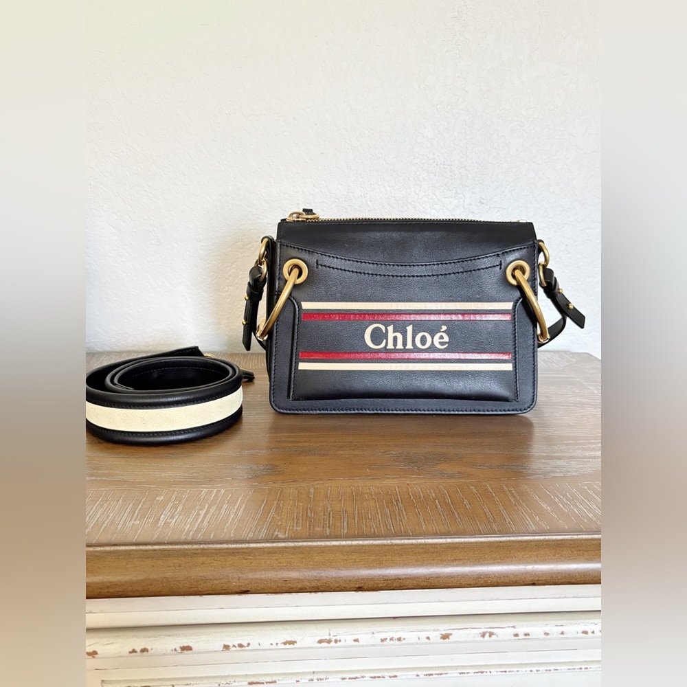 Pre Owned Chloe Roy Bag Dark Navy Blue